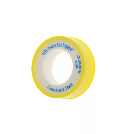 Teflon Szalag Gázos Ptfe Sárga 12mm*10M*0,1mm