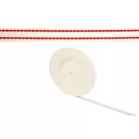 Redőnyhúzó Heveder 14mm Q 50M. Fehér/Piros