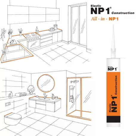 Yoldas Építési Ragasztó Np1Univerzális Átlátszó 290 Ml