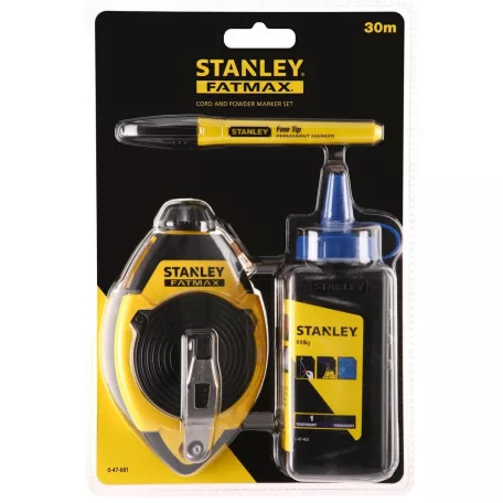 STANLEY Kicsapózsinór+Festék30M 115G Kék 0-47-681