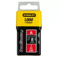 STANLEY Tűzőkapocs A Tipus 8 mm 1000 db 1-Tra205T