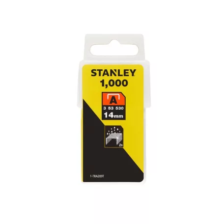STANLEY Tűzőkapocs A Tipus 14 mm 1000 db 1-Tra209T