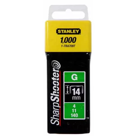 STANLEY Tűzőkapocs G Tipus 14 mm 1000 db 1-Tra709T