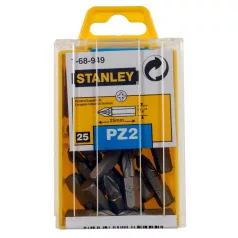 STANLEY Bit Hegy 1/4 Pz2 25 mm 25 db 1-68-949