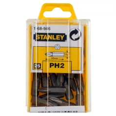 STANLEY Bit Hegy 1/4 Ph2 25 mm 25 db. 1-68-946
