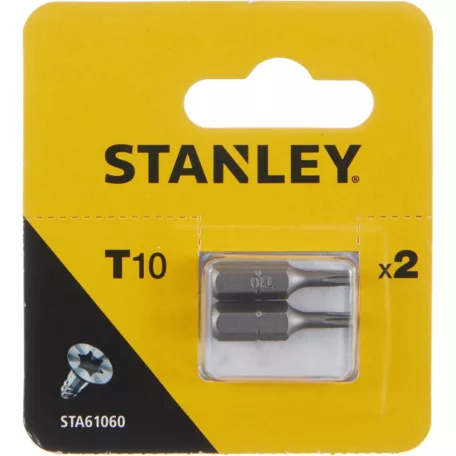STANLEY Bit Hegy 1/4 T10 Torx 2 db - Sta61060-Xj