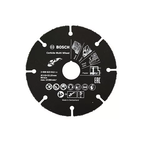 BOSCH Carbide Vágótárcsa Univerz. 115Q 2608901188