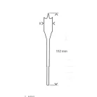 BOSCH Lapos Marófúró Fához 6X152 mm 2608595481