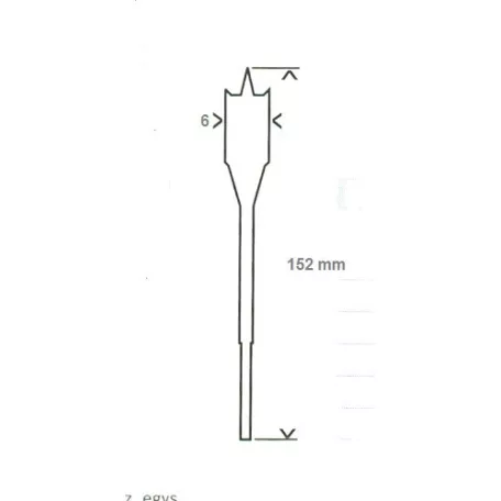 BOSCH Lapos Marófúró Fához 6X152 mm 2608595481