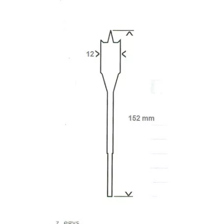 BOSCH Lapos Marófúró Fához 12X152 mm 2608595484