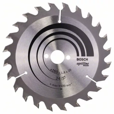 BOSCH Körfűrészlap Vidia 160X20 mm 24F. 2608641171