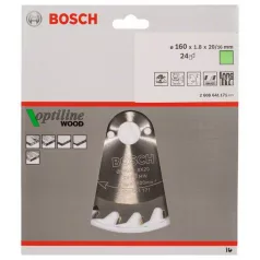 BOSCH Körfűrészlap Vidia 160X20 mm 24F. 2608641171