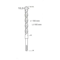 BOSCH Sds Plus Fúrószár 5,5*250*310 mm 2608836610