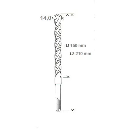 BOSCH Sds Plus Fúrószár 14*150*210 mm 2608833817