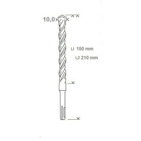 SDS PLUS FÚRÓSZÁR 10*150*210MM BOSCH 2608833799