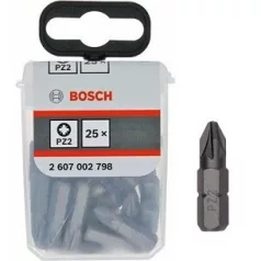BOSCH Bit Hegy 1/4" Pz2 25 mm 25 db 2607002798