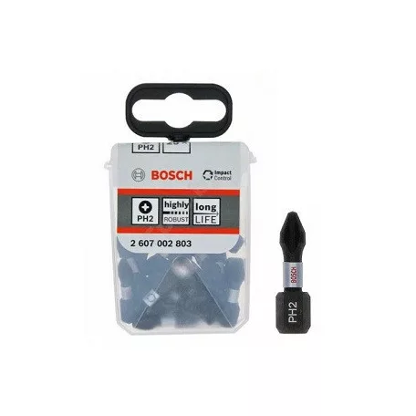 BOSCH Bit Hegy 1/4" Ph2 25mm 25 db Extra Erős B 2607002803