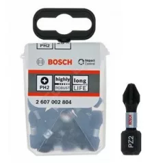   BOSCH Bit Hegy 1/4" Pz2 25mm 25 db Extra Erős B 2607002804