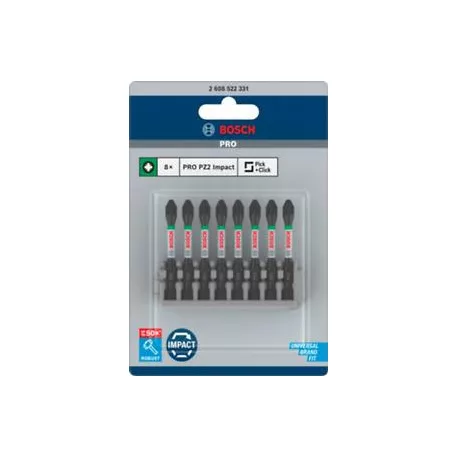 Bit Hegy 1/4" Pz2 55 mm 8 db 2608522331