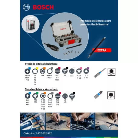 Bit Hegy Klt.43 db. Preciziós Mobil.Bosch 2607002837
