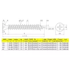 Gipszkarton Csavar Acél Sűrü.Men.Fém 3.5*25 mm