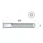 Comprimat Csavar Bkny Furat. 7.0*60 mm