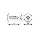 Lemezcsavar Önfúró 4,2*22mm Opel