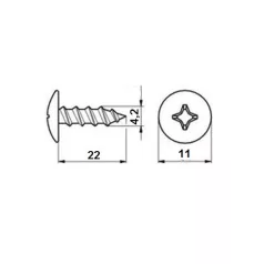 Lemezcsavar Önfúró 4,2*22mm Opel