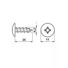 Lemezcsavar Önfúró 4,2*25mm Opel