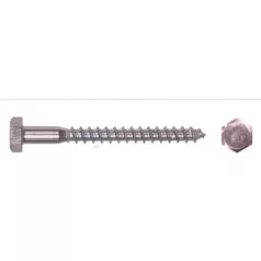 Állványcsavar Horg. 100 db/Cs 6*30 mm