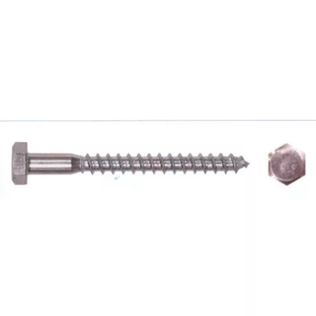 Állványcsavar Horg. 250 db/Cs 6*40 mm