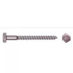 Állványcsavar Horg. 200 db/Cs 6*80 mm