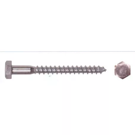 Állványcsavar Horg. 100 db/Cs 6*100 mm