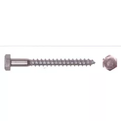 Állványcsavar Horg. 200 db/Cs 8*50 mm