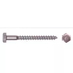 Állványcsavar Horg. 100 db/Cs 10*100 mm