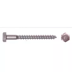 Állványcsavar Horg. 100 db/Cs 10*70 mm