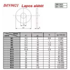 Alátét Fakötésű Horg. 12*1,0mm Din9021 M 4