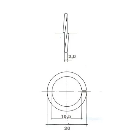 Alátét Rugós Horg. M 10