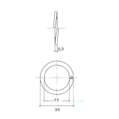 Alátét Rugós Horg. M 12