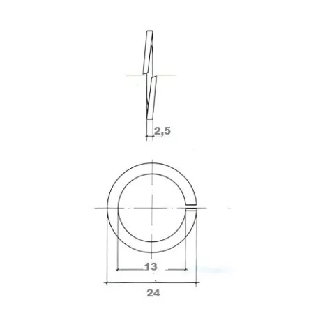 Alátét Rugós Horg. M 12