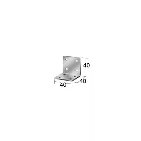 VORMANN Derékszög Lemez 40*40*40 Lv:2 mm Sarokvas