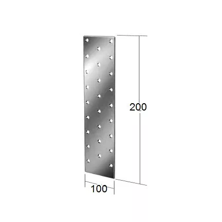 VORMANN Lyukasztott Lemez 100*200*2 mm