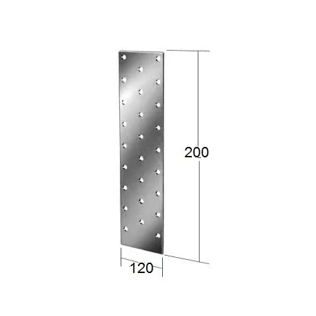 VORMANN Lyukasztott Lemez 120*200*2 mm