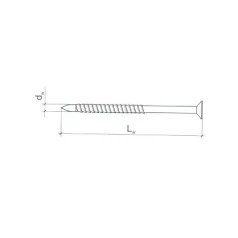 Beütőstipli Turbo Szeges 50 db/Csom 10*80 mm