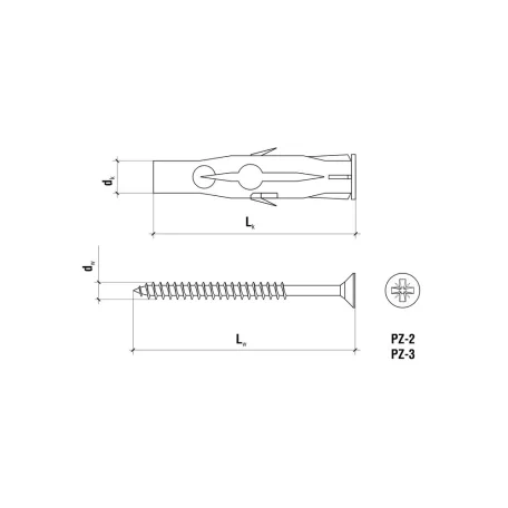KLIMAS Forgácslapcsavar Tiplivel 100 db 4,5X80 / 8X50 mm