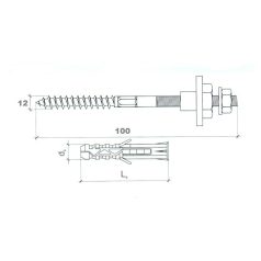 MOSDÓRÖGZÍTŐ KLT. TŐCSAVAR 105MM 2DB/CS BKMU,DOD.