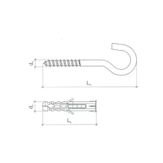 Lámpahorog 4,0*55mm + Műa.Tipli Q6 Wx-6