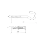 Lámpahorog 4,0*55mm + Műa.Tipli Q6 Wx-6