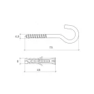 Lámpahorog 4,5*65mm + Müa.Tipli Q8 Wx-8