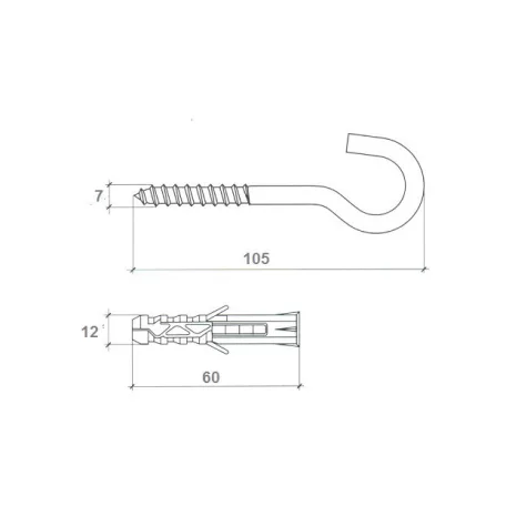 Lámpahorog 7,5*100mm+ Műa.Tipliq12 Wx-12